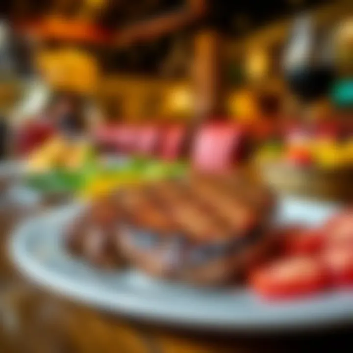 A delicious steak dinner with sides served at a popular steakhouse in Las Vegas