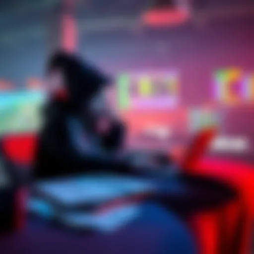A person focused on studying a GTO Wizard solver on a laptop with poker strategy notes beside them