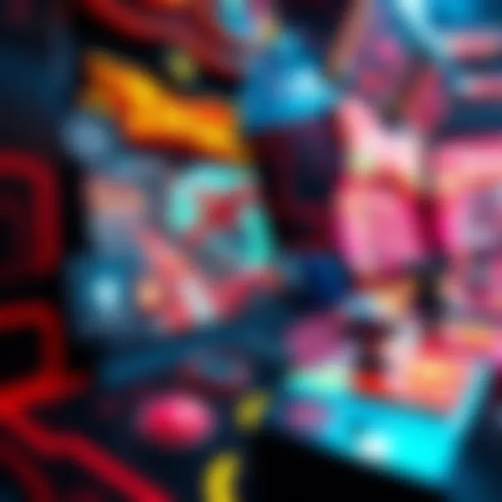 A colorful and stylish crash game interface showcasing vibrant graphics and gameplay mechanics, with elements representing fair play.