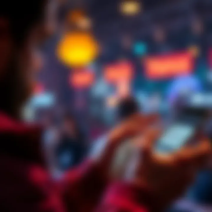 A person checking their email for subscription bonus notifications on a smartphone