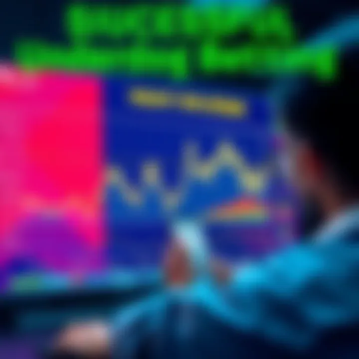 A chart showing a 7-day profit streak in betting with underdog plays and a person analyzing betting tips