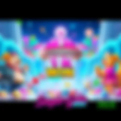 A colorful gaming scene featuring Sugar Gates with vibrant candy visuals and the potential to win big, emphasizing the excitement of a 1k MAX WIN.