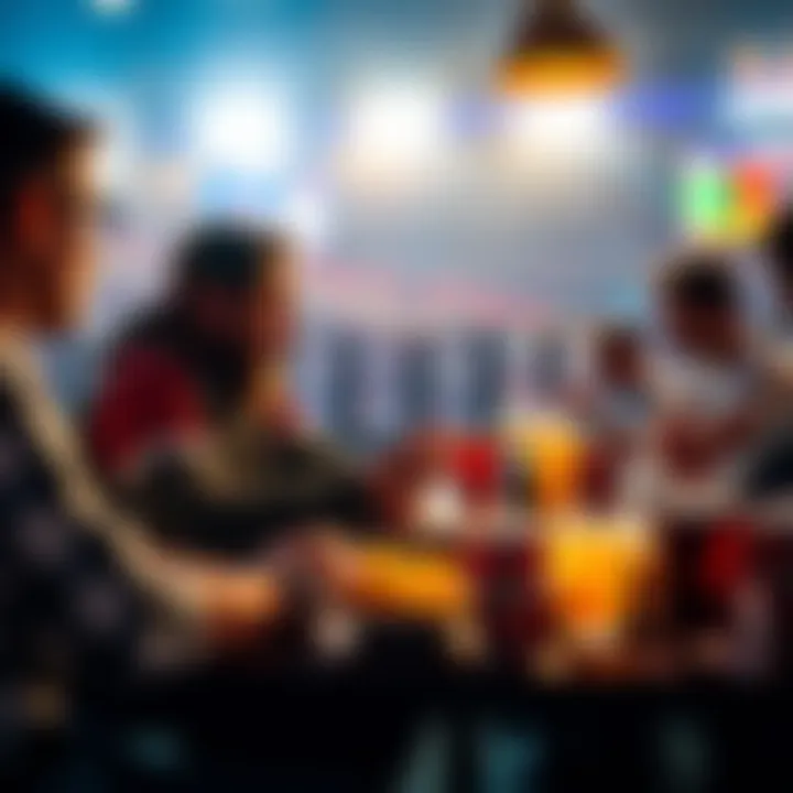 A football fan analyzing betting odds on a table with snacks and drinks for a game day gathering