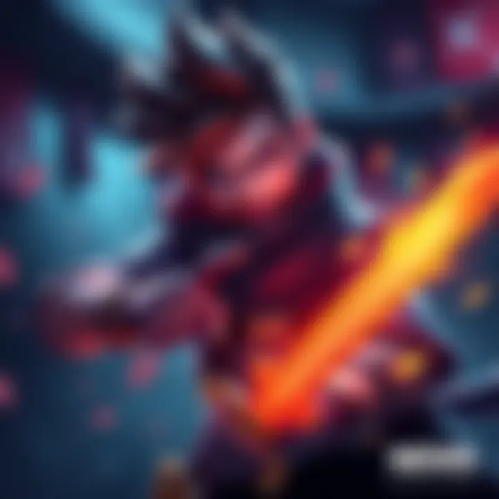 A character holding a sword with glowing effects, symbolizing the Sword Drop bonus buy feature in a game