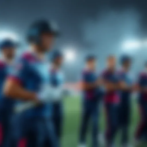 Sydney cricket players preparing for the match against Hobart Hurricanes