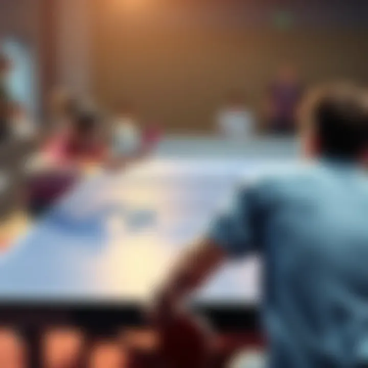 Players competing in a fast-paced table tennis match, showcasing skill and excitement for fans and bettors.