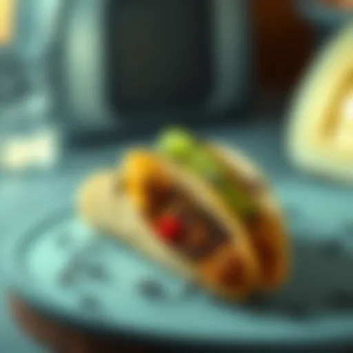 A taco filled with tiny ants, representing the incident that raised concerns.