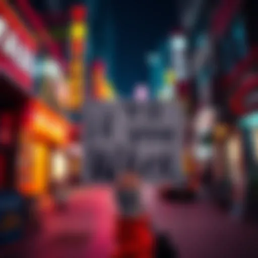 A person holding a sign that reads 'Tail if You Want' in a vibrant urban setting, symbolizing modern cultural expression.