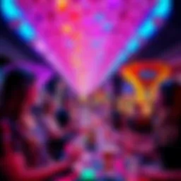 People enjoying the new bubble craps game at Tampa Hard Rock Casino, with colorful lights and exciting atmosphere