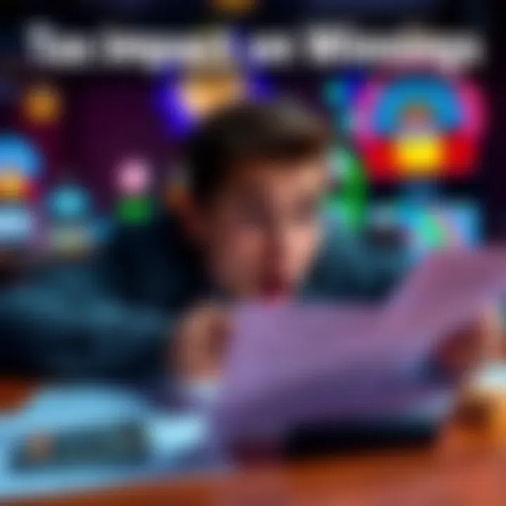 A person looks surprised while reviewing tax documents related to gambling winnings, with tax forms and a calculator on the table.