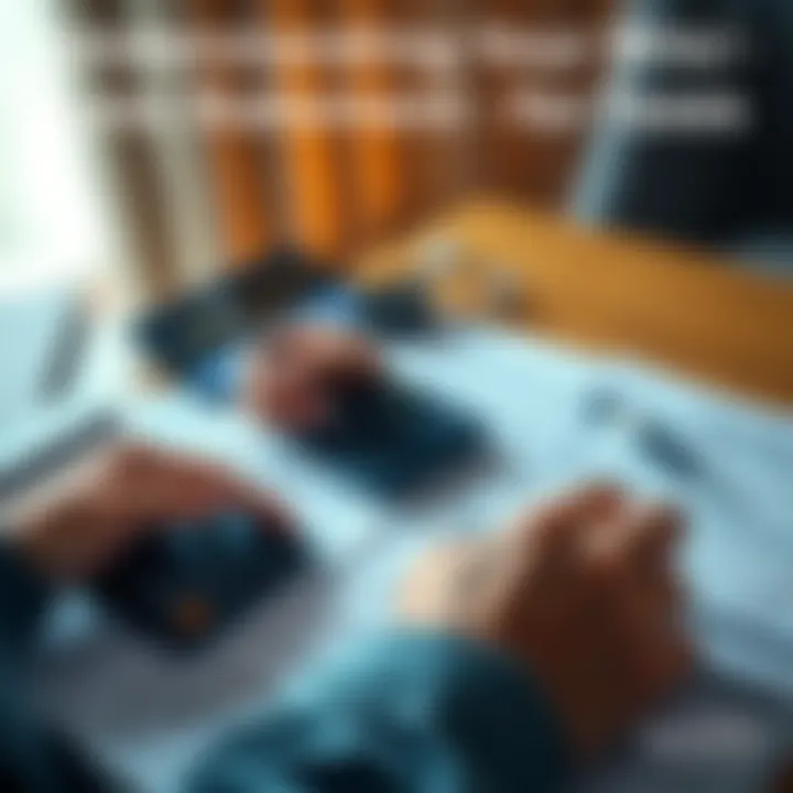 A person reviewing their win/loss statement with a calculator and tax forms on a table