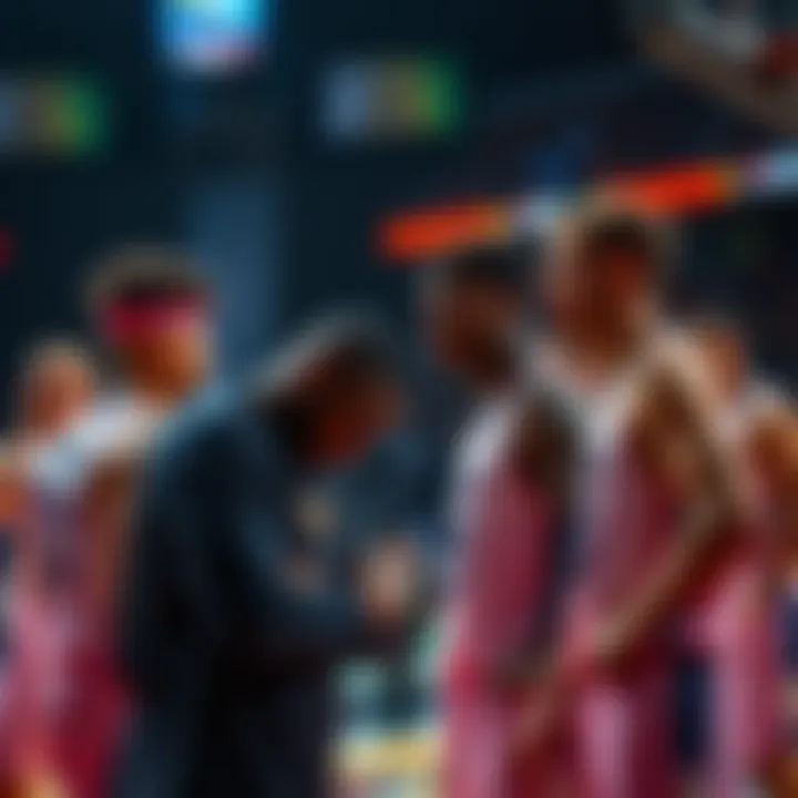 Players on the court show disappointment as time runs out in a close game