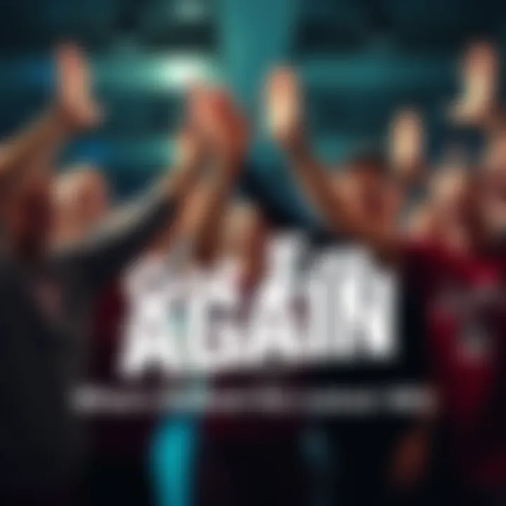 A group of excited team members celebrating a recent victory with high fives and smiles.