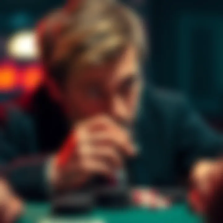 A scene from Rounders showing Teddy nervously playing with an Oreo cookie, hinting at his poker tell.