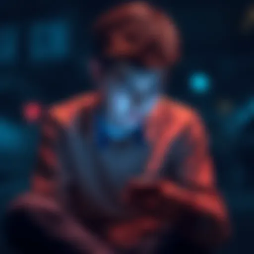 A sad teenager sitting alone, looking at his phone with a disappointed expression, symbolizing regret over sports betting losses.