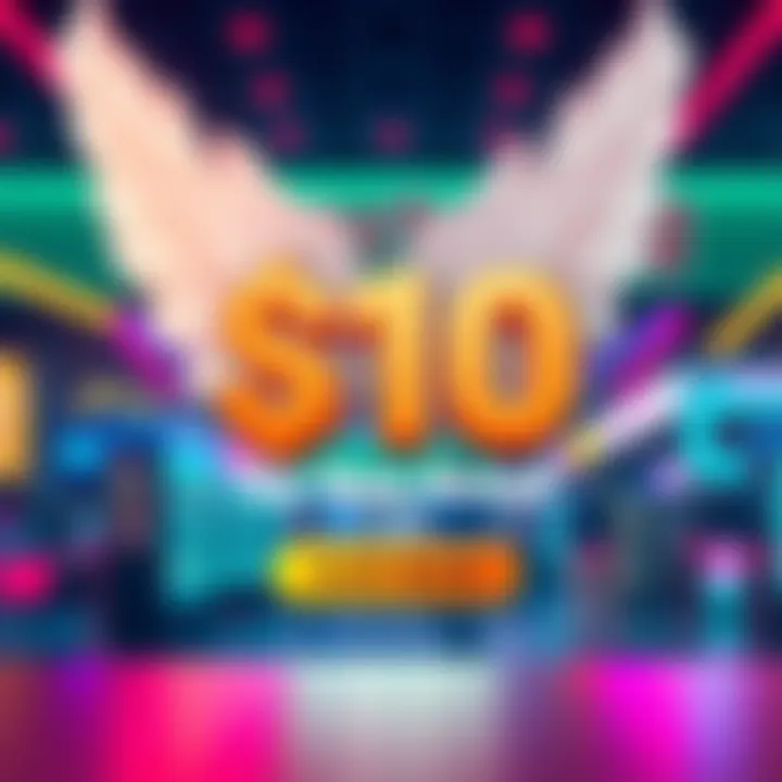 A graphic showing a $10 bonus offer for new sign-ups on Slips, featuring bright colors and a call-to-action button.