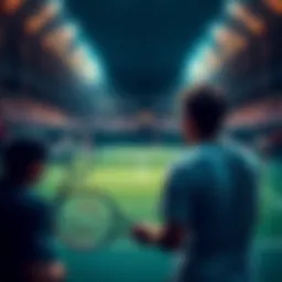 A tense moment in a tennis match where a player is retiring, creating confusion for bettors