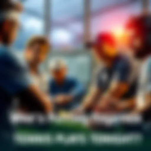 Tennis players discussing strategies for betting on matches in the losers bracket