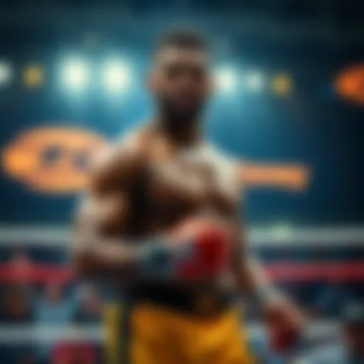 Terrance McKinney showcasing his skills in the ring, with fans cheering in the background