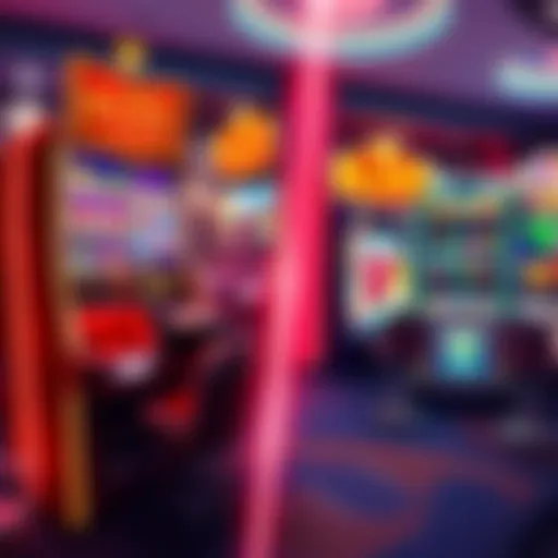 A comparison of third party slot machines and exclusive game visuals with colorful graphics and gameplay elements