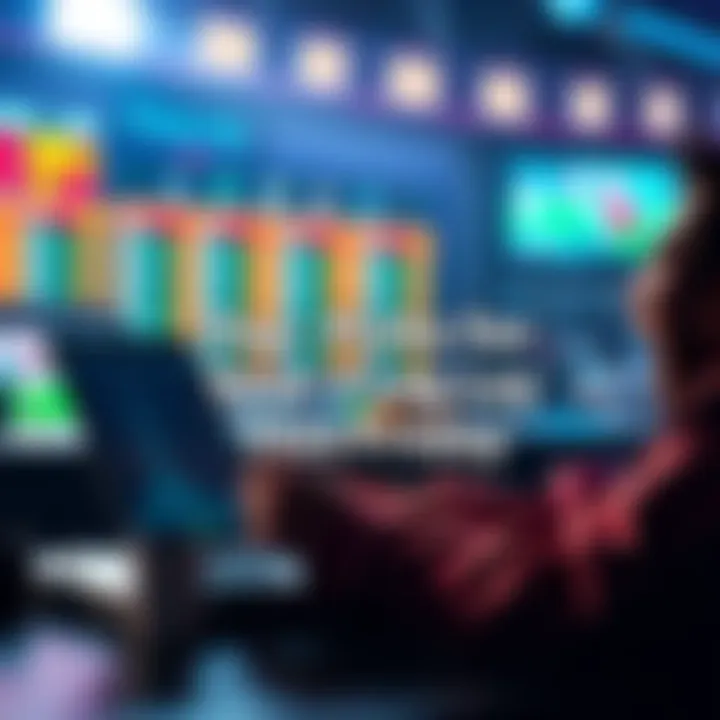 A person reviewing sports betting options on a laptop with excitement and potential winnings