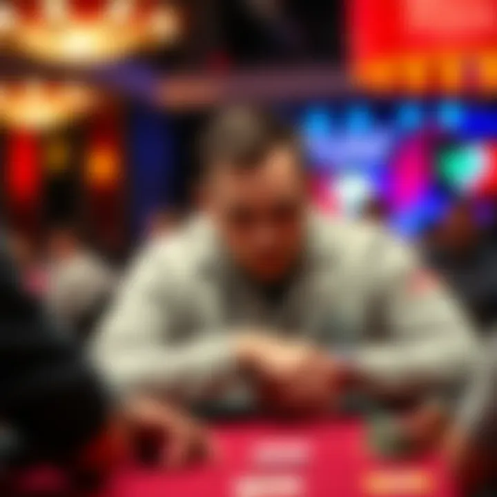 Tim Pool looking disappointed at a poker table after losing a hand in the WSOP Main Event