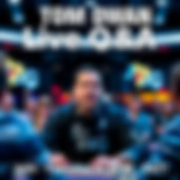 Tom Dwan speaking during a live Q&A session with questions from participants