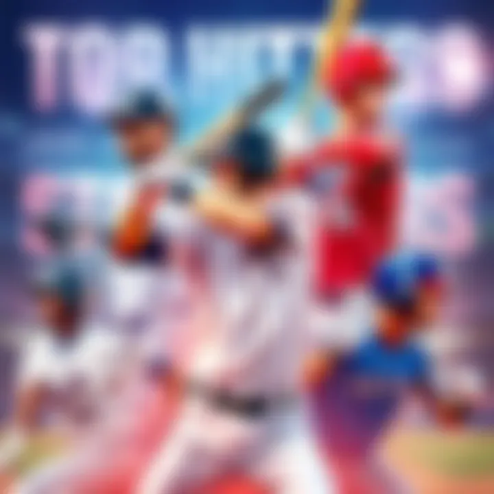 A collage of the best hitters in the 2026 MLB season, showcasing their batting poses and team jerseys