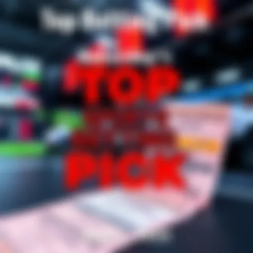 A graphic of sports betting odds with a winning ticket in the background