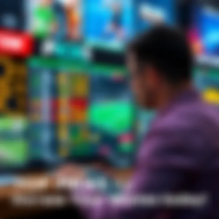 Top Betting Picks Today A person reviewing betting odds on a digital screen with sports images in the background