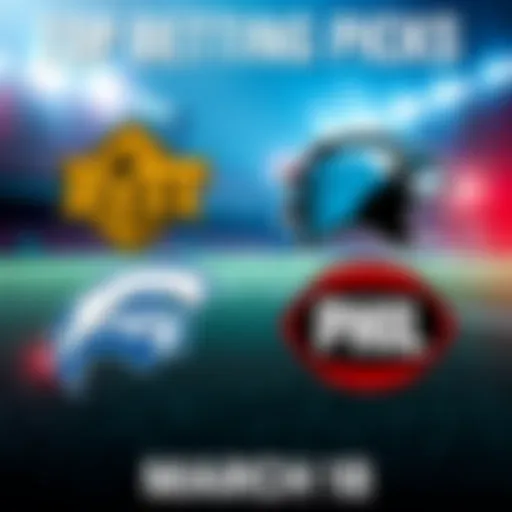 Logos of the teams PITT, DAL, CGY, and PHIL representing top betting picks for March 18