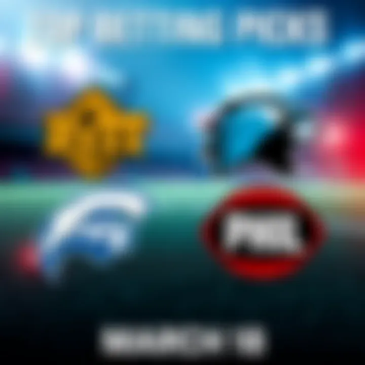 Logos of the teams PITT, DAL, CGY, and PHIL representing top betting picks for March 18