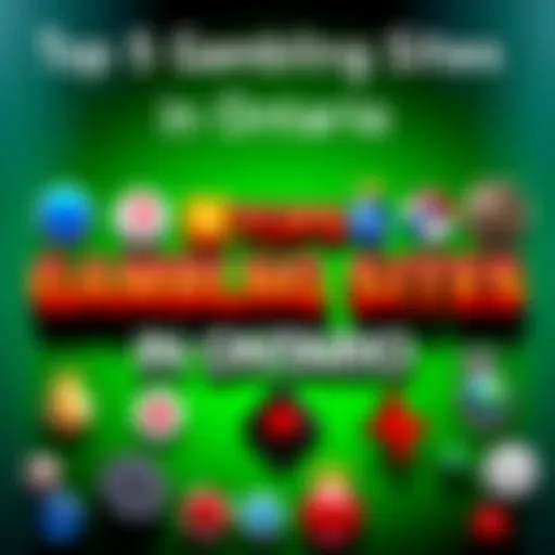A collage of popular online gambling logos with a green background representing excitement and gaming.