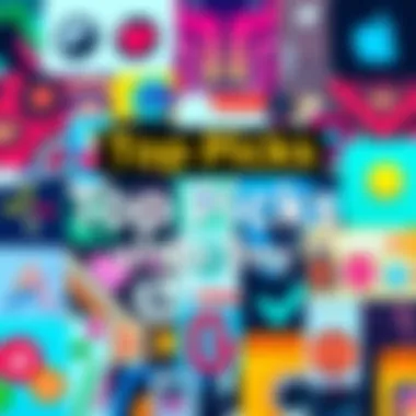 A collage of featured selections including products and trends that people recommend, showcasing vibrant colors and variety.