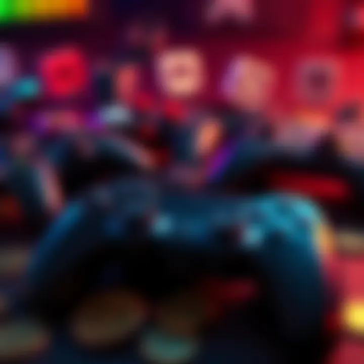 Graphic showcasing 12 safe plays for gaming with icons of popular game controllers and coins