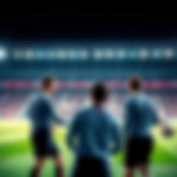 Tottenham Hotspur players warming up before the match against Newcastle United, showcasing team spirit and preparation, with a stadium backdrop