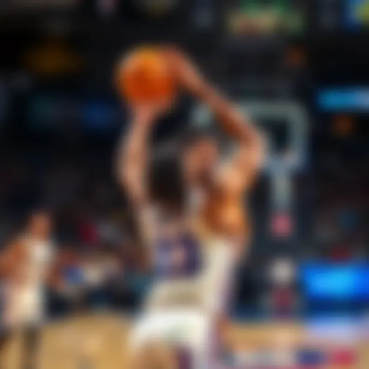 Tre Jones in action, shooting a basketball during a game