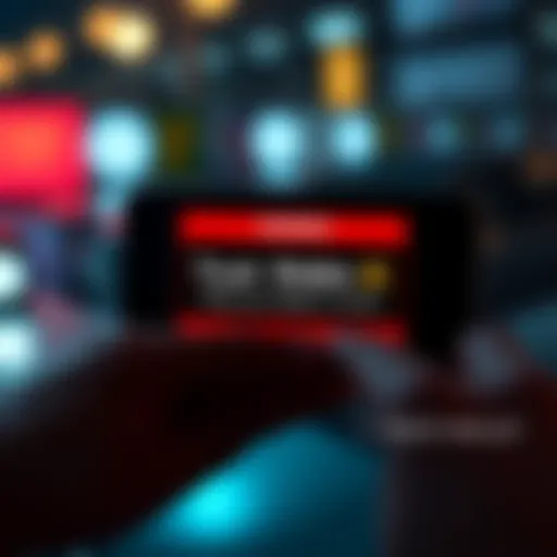 A smartphone displaying a warning message related to Trust Wallet fund transfers.