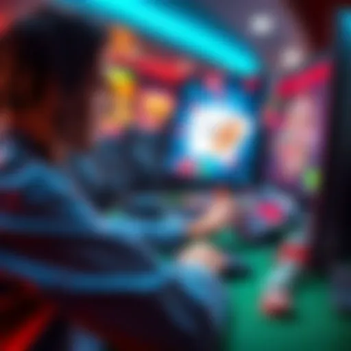 A player sitting at a computer, engaging with a trustworthy online casino website for blackjack, with card and chip graphics visible on screen.