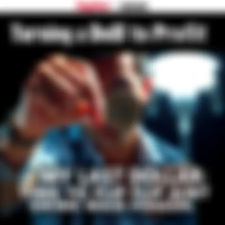 Turning a Dollar into Profit A person flipping a coin with a determined expression, symbolizing financial risk-taking and strategy.