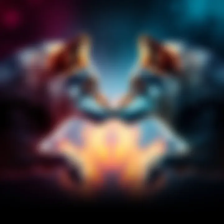 Two wolves facing off in a betting showdown A dramatic scene of two wolves in a competitive stance, symbolizing a high-stakes betting challenge.