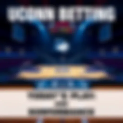 A graphic showing UConn basketball with betting charts and tips