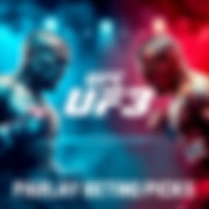 A graphic showing betting picks and UFC fighters for UFC 323