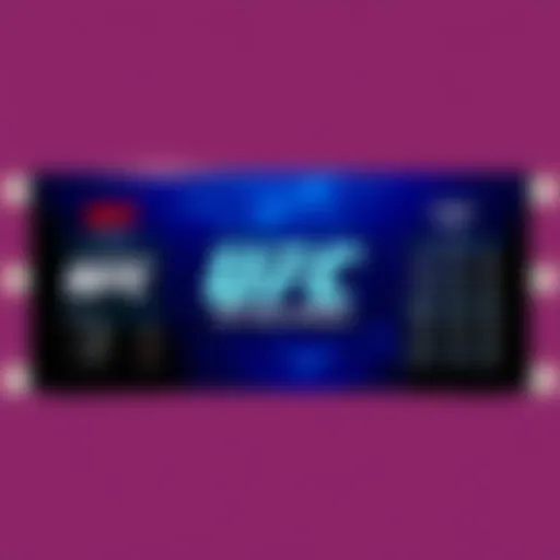 Graphic showing UFC logo and betting odds for upcoming fights in 2025