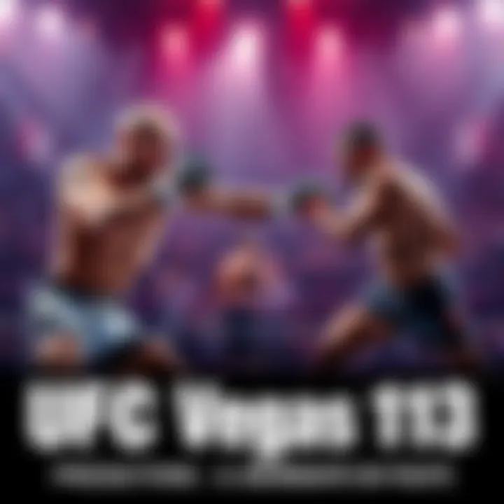 UFC Fighters in Action Fighters competing in the ring during UFC Vegas 113, showcasing various fighting techniques and crowd excitement