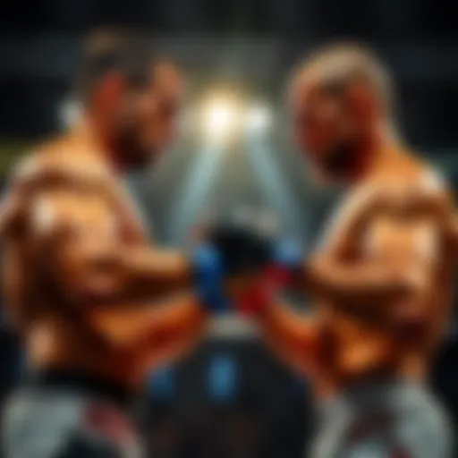 Two UFC fighters touch gloves before their match, showcasing respect and sportsmanship in the octagon.