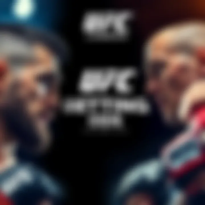 UFC London Betting Odds A graphic showing UFC London betting odds with fighter images and match previews