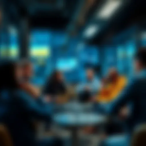 A group of people discussing the concept of a shitreg in a casual setting, sharing ideas and viewpoints.