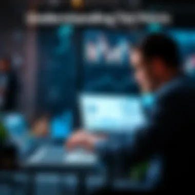 A person analyzing tier points and spending rewards on a laptop with charts and graphs in the background