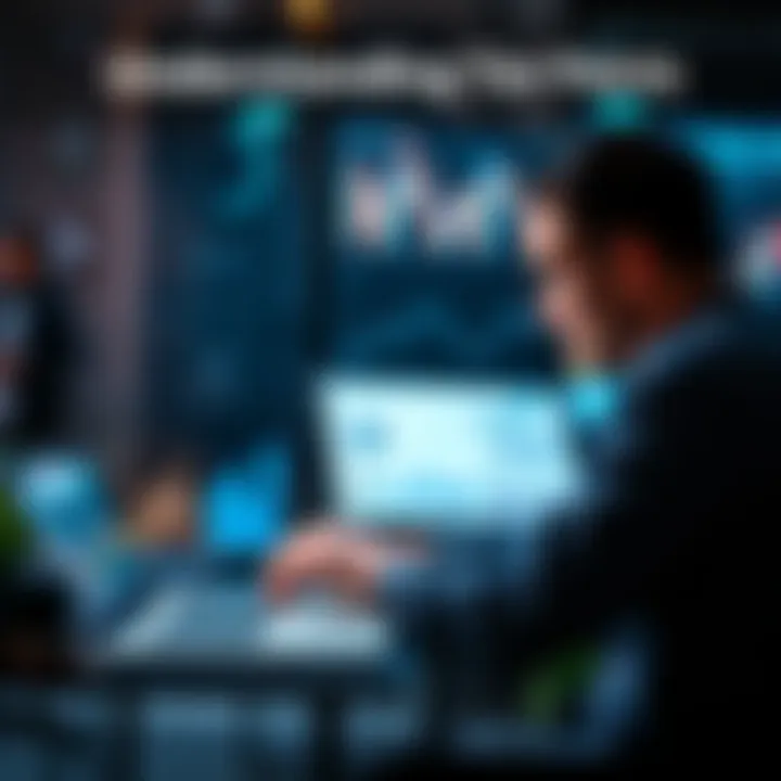 A person analyzing tier points and spending rewards on a laptop with charts and graphs in the background